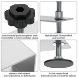Maxbell 2x Drawer Fixing Clips Universal Easy to Use Steel Drawer Installation Clamp Silver