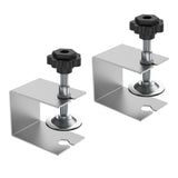 Maxbell 2x Drawer Fixing Clips Universal Easy to Use Steel Drawer Installation Clamp Silver