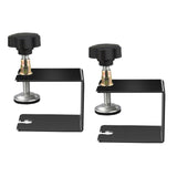 Maxbell 2x Drawer Fixing Clips Universal Easy to Use Steel Drawer Installation Clamp Black