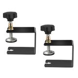 Maxbell 2x Drawer Fixing Clips Universal Easy to Use Steel Drawer Installation Clamp Black