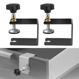 Maxbell 2x Drawer Fixing Clips Universal Easy to Use Steel Drawer Installation Clamp Black
