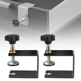 Maxbell 2x Drawer Fixing Clips Universal Easy to Use Steel Drawer Installation Clamp Black
