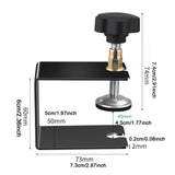 Maxbell 2x Drawer Fixing Clips Universal Easy to Use Steel Drawer Installation Clamp Black