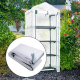 Maxbell Greenhouse Replacement Cover Stable Temperature Control Protection PVC Cover White Mesh Cover
