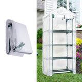 Maxbell Greenhouse Replacement Cover Stable Temperature Control Protection PVC Cover White Mesh Cover