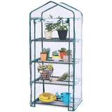 Maxbell 4 Tier Mini Greenhouse Rainproof Plant Cover for Courtyard Garden Any Season PVC cover