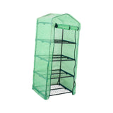 Maxbell 4 Tier Mini Greenhouse Rainproof Plant Cover for Courtyard Garden Any Season Green mesh cover