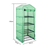 Maxbell 4 Tier Mini Greenhouse Rainproof Plant Cover for Courtyard Garden Any Season Green mesh cover