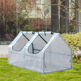 Maxbell Portable Greenhouse Rainproof Reusable Conservatory for Home Winter Planting 120x60x60 cm