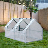 Maxbell Portable Greenhouse Rainproof Reusable Conservatory for Home Winter Planting 120x60x60 cm