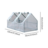 Maxbell Portable Greenhouse Rainproof Reusable Conservatory for Home Winter Planting 120x60x60 cm