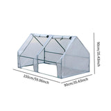 Maxbell Portable Greenhouse Rainproof Reusable Conservatory for Home Winter Planting 150x90x90 cm