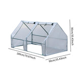 Maxbell Portable Greenhouse Rainproof Reusable Conservatory for Home Winter Planting 180x90x90 cm