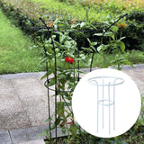 Maxbell Garden Obelisk Trellis Metal Plant Trellis for Climbing Plants Flowers Vines 70cm White