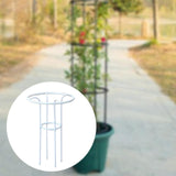 Maxbell Garden Obelisk Trellis Metal Plant Trellis for Climbing Plants Flowers Vines 70cm White