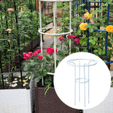 Maxbell Garden Obelisk Trellis Metal Plant Trellis for Climbing Plants Flowers Vines 70cm White