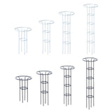 Maxbell Garden Obelisk Trellis Metal Plant Trellis for Climbing Plants Flowers Vines 70cm White