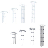 Maxbell Garden Obelisk Trellis Metal Plant Trellis for Climbing Plants Flowers Vines 70cm White