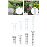 Maxbell Garden Obelisk Trellis Metal Plant Trellis for Climbing Plants Flowers Vines 70cm White