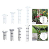 Maxbell Garden Obelisk Trellis Metal Plant Trellis for Climbing Plants Flowers Vines 70cm White