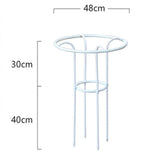 Maxbell Garden Obelisk Trellis Metal Plant Trellis for Climbing Plants Flowers Vines 70cm White