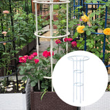 Maxbell Garden Obelisk Trellis Metal Plant Trellis for Climbing Plants Flowers Vines 100cm White