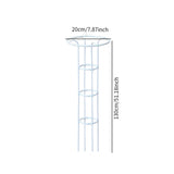 Maxbell Garden Obelisk Trellis Metal Plant Trellis for Climbing Plants Flowers Vines 130cm White
