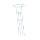 Maxbell Garden Obelisk Trellis Metal Plant Trellis for Climbing Plants Flowers Vines 130cm White