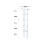 Maxbell Garden Obelisk Trellis Metal Plant Trellis for Climbing Plants Flowers Vines 160cm White