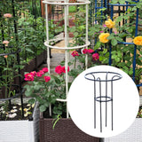 Maxbell Garden Obelisk Trellis Metal Plant Trellis for Climbing Plants Flowers Vines 70cm Black