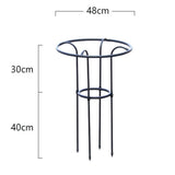 Maxbell Garden Obelisk Trellis Metal Plant Trellis for Climbing Plants Flowers Vines 70cm Black