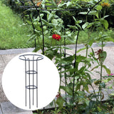 Maxbell Garden Obelisk Trellis Metal Plant Trellis for Climbing Plants Flowers Vines 100cm Black