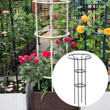 Maxbell Garden Obelisk Trellis Metal Plant Trellis for Climbing Plants Flowers Vines 100cm Black