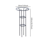 Maxbell Garden Obelisk Trellis Metal Plant Trellis for Climbing Plants Flowers Vines 100cm Black