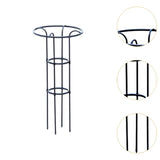 Maxbell Garden Obelisk Trellis Metal Plant Trellis for Climbing Plants Flowers Vines 100cm Black