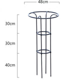 Maxbell Garden Obelisk Trellis Metal Plant Trellis for Climbing Plants Flowers Vines 100cm Black