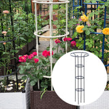 Maxbell Garden Obelisk Trellis Metal Plant Trellis for Climbing Plants Flowers Vines 130cm Black