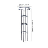 Maxbell Garden Obelisk Trellis Metal Plant Trellis for Climbing Plants Flowers Vines 130cm Black