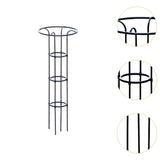 Maxbell Garden Obelisk Trellis Metal Plant Trellis for Climbing Plants Flowers Vines 130cm Black