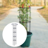 Maxbell Garden Obelisk Trellis Metal Plant Trellis for Climbing Plants Flowers Vines 160cm Black