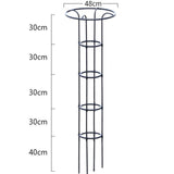 Maxbell Garden Obelisk Trellis Metal Plant Trellis for Climbing Plants Flowers Vines 160cm Black