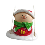 Maxbell Swing Snowman Planter Cute Hanging Flower Pot for Living Room Balcony Garden