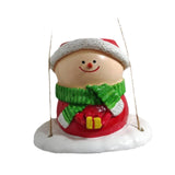 Maxbell Swing Snowman Planter Cute Hanging Flower Pot for Living Room Balcony Garden