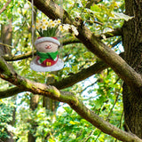 Maxbell Swing Snowman Planter Cute Hanging Flower Pot for Living Room Balcony Garden