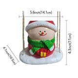 Maxbell Swing Snowman Planter Cute Hanging Flower Pot for Living Room Balcony Garden