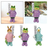 Maxbell Resin Animal Statue Patio Outside Measurement Tube Outdoor Garden Rain Gauge Bunny20.4x10.4x7.7cm