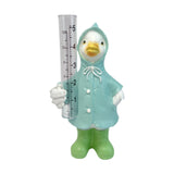 Maxbell Resin Animal Statue Patio Outside Measurement Tube Outdoor Garden Rain Gauge Duck 20.4x10.3x7.3cm
