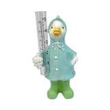 Maxbell Resin Animal Statue Patio Outside Measurement Tube Outdoor Garden Rain Gauge Duck 20.4x10.3x7.3cm