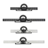 Maxbell Combination Square Ruler Set Protractor Adjustable Layout Woodworkings Ruler Black 30x8cm