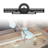 Maxbell Combination Square Ruler Set Protractor Adjustable Layout Woodworkings Ruler Black 30x8cm